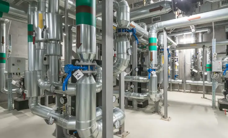 産業排熱を利用した冷熱生成で冷房コストを削減のイメージ